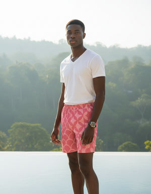 Vivid men's swim trunks