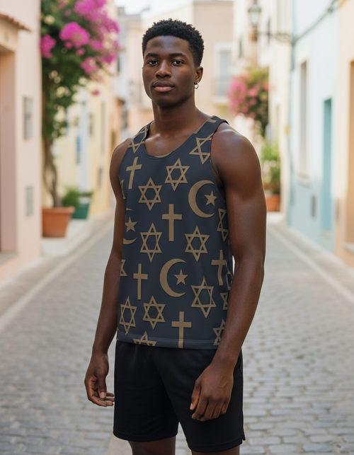 Men's Rhodonite Halo men's tank tops