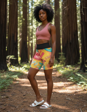 Splash Yoga Shorts Yoga Shorts — Dripper