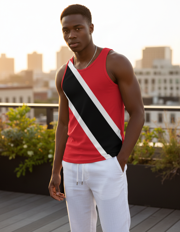 Trinidadian Flag men's tank tops