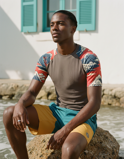 Koi Rash Guard Men's Rashguard — Dripper