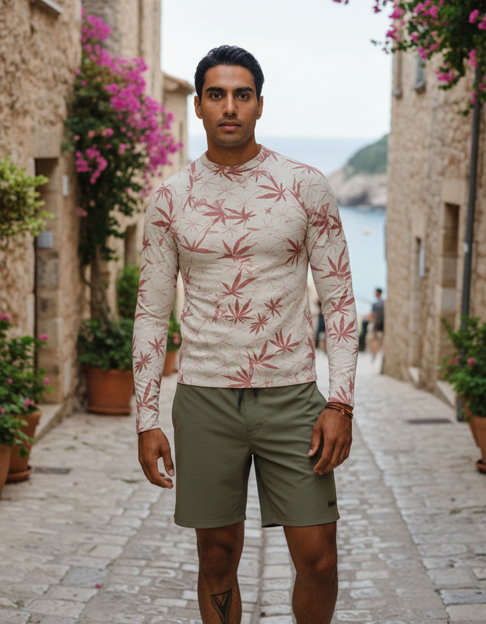 Rashguard — Men's Dusty Rose Mizu
