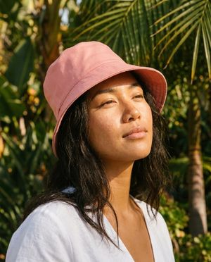 Tea Rose Raisin & Mauve bucket hats