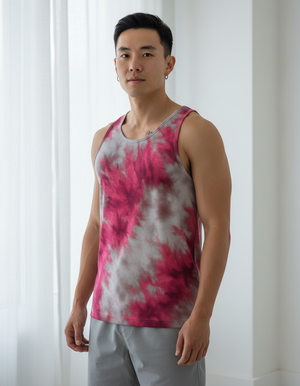 Men's Electric Fuchsia Eclipse tank tops