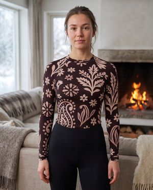 Indian Block Print high-rise leggings