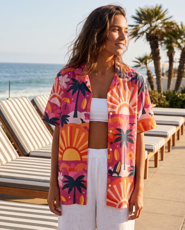 Amaranth Dusk Hawaiian Shirt