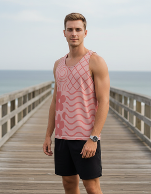 Men's Angora Petal tank tops