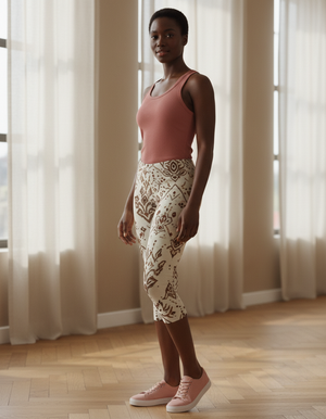 Coffee Bean Rangoon Capri Leggings Capri Leggings — Dripper