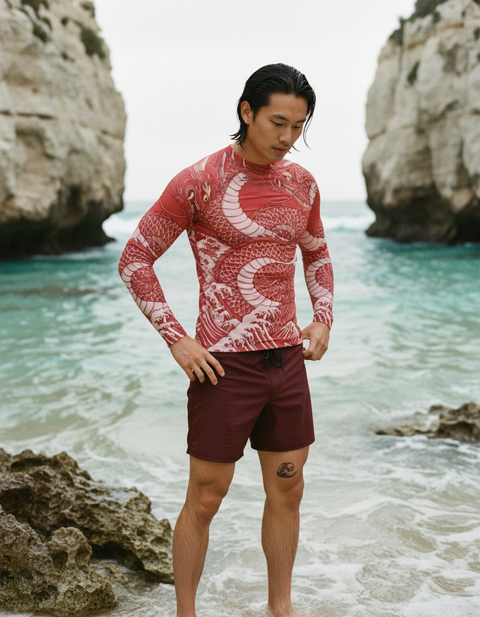 Rashguard — Men's Fiery Red Gyo