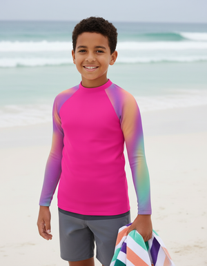 Electric Fuchsia Chroma Rash Guard bikini — Dripper