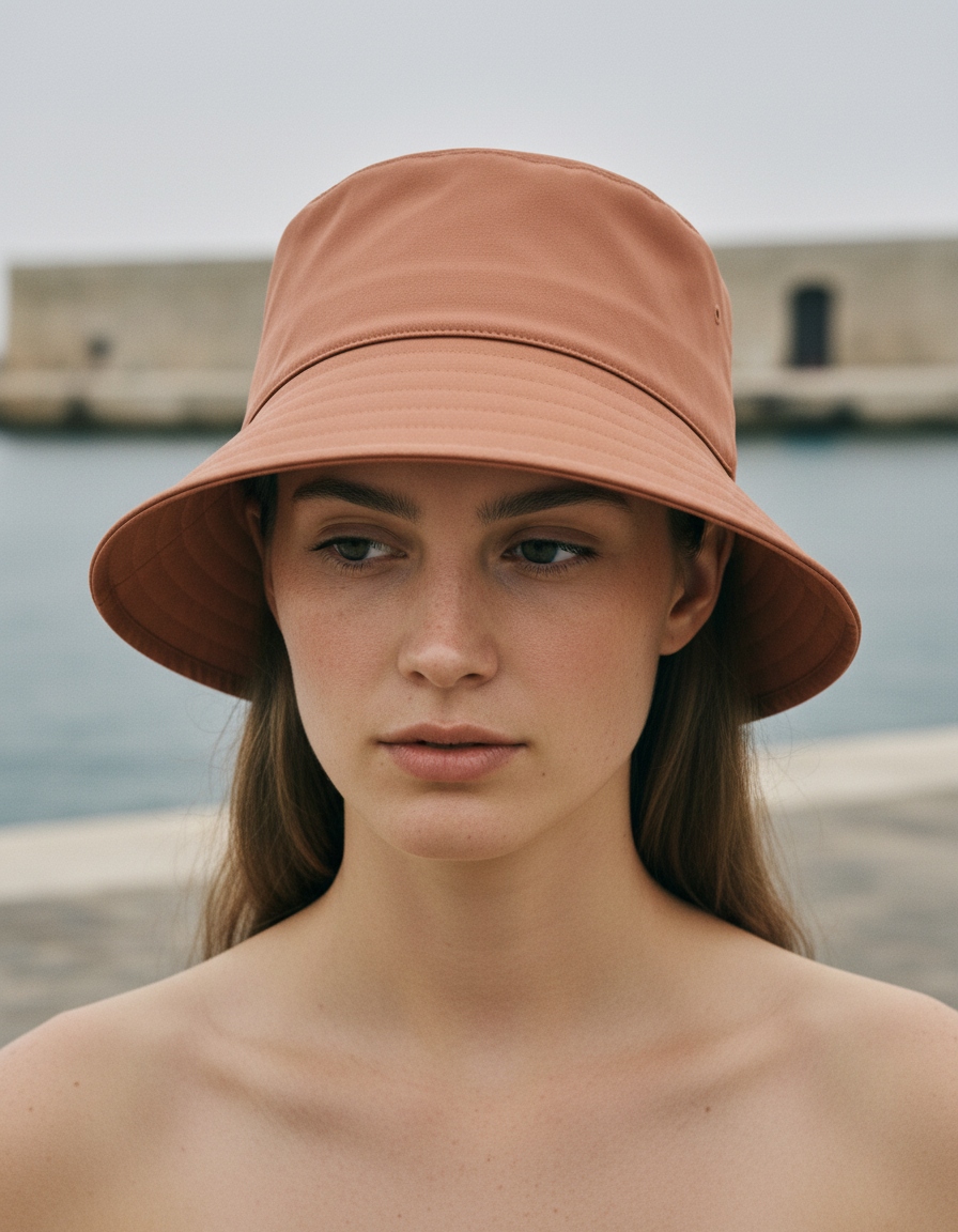 Bucket hat in Clay