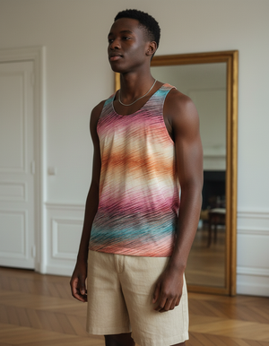 Men's Tea Rose Prism tank tops