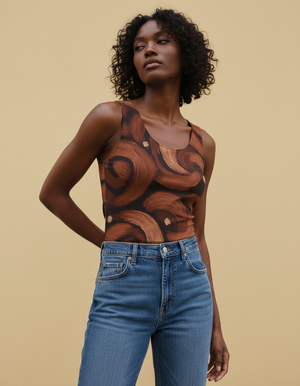 Women's Burnt Sienna Eclipse women's tank tops
