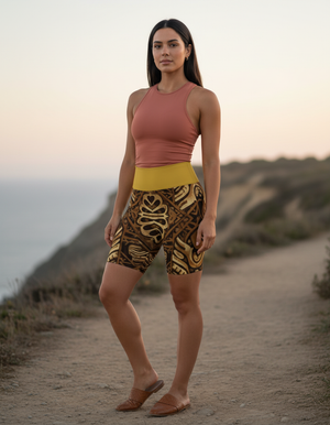 Polynesian Collection Yoga Shorts yoga shorts
