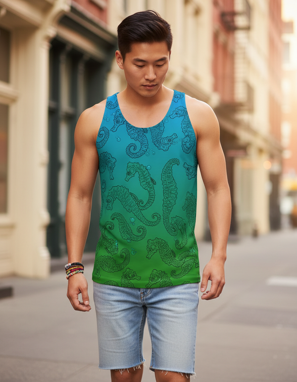 Seahorse Collection men's tank tops