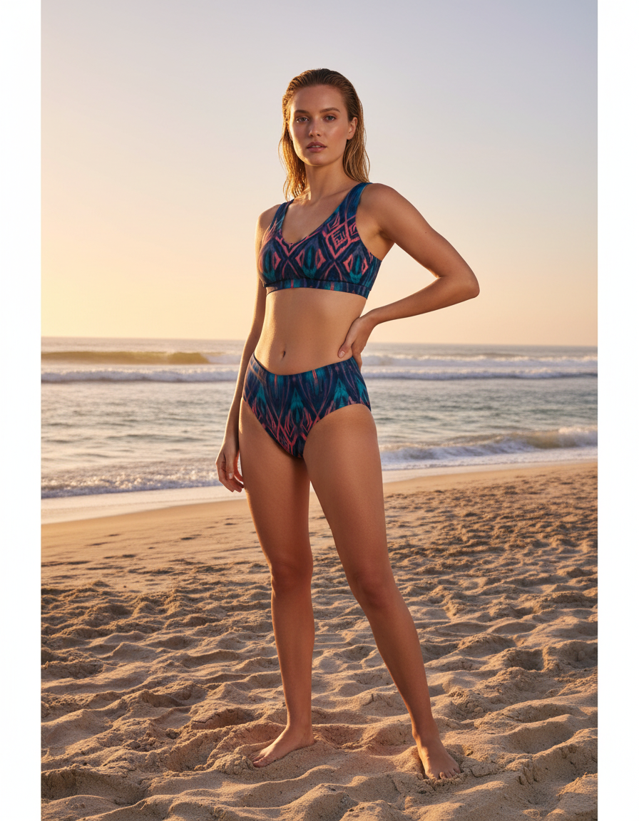 Tassel High-Waisted Bikini Top