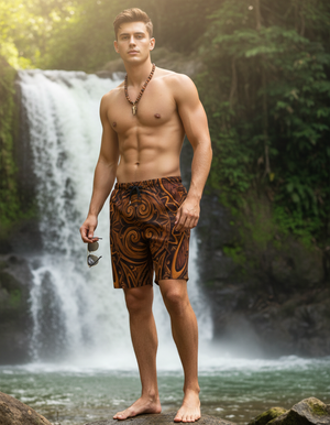 Tapa Men's Swim Trunks Men's Swim Trunks — Dripper
