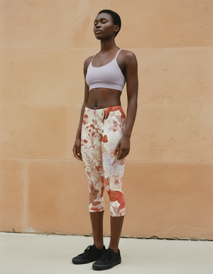 Burnt Sienna Haven Leggings Capri Leggings — Dripper