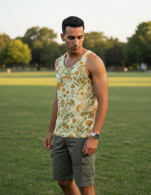 Runway Chartreuse Moss Tank Top Men's Tank Top — Dripper