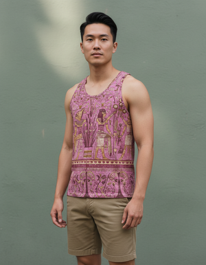 Men's Hot Pink Isis men's tank tops