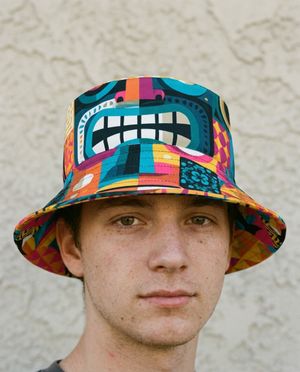 Moai bucket hats