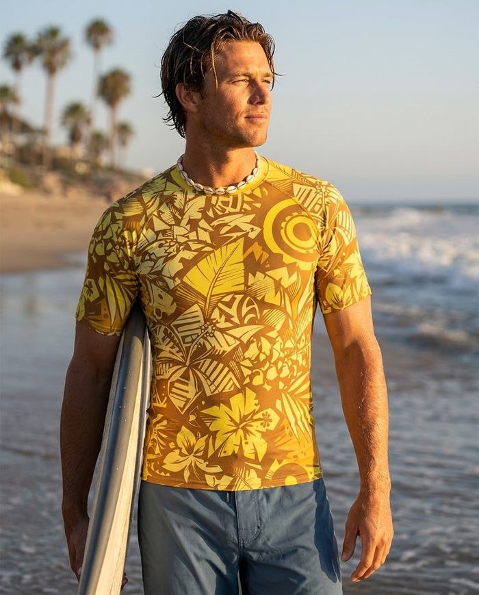 Rashguard — Men's Lemon Yellow Lani Kai