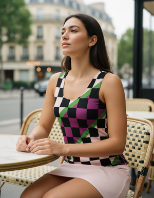 Women's Amaranth Prism tank tops