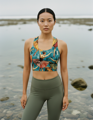 Ballet Sports Bra Longline Sports Bra — Dripper