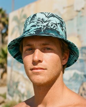 Unisex Turquoise Koa Lehua Bucket Hat Bucket Hat — Lolekai