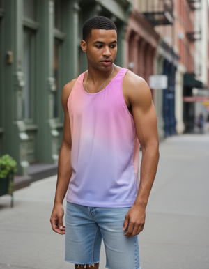 Men's Burnished Lilac Prism men's tank tops
