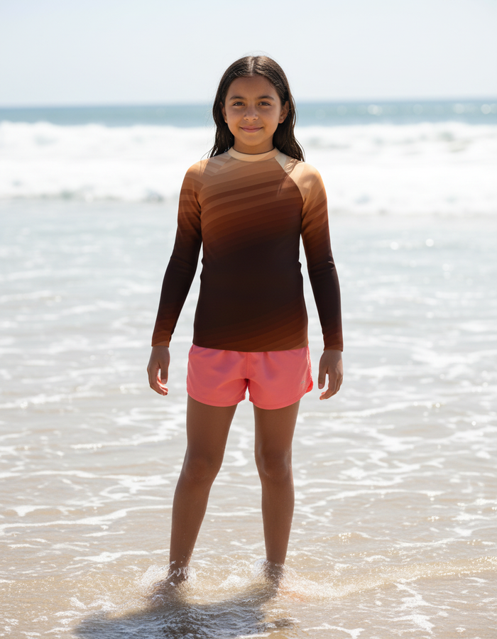 Rashguard — Youth Coffee Bean Ripple