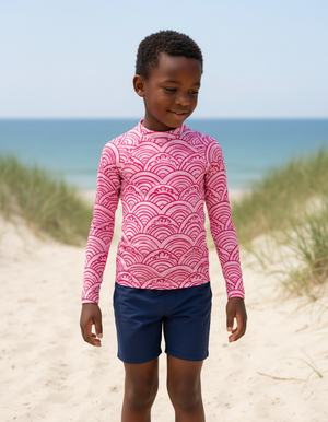 Kids Hot Pink Aoi kids rashguards