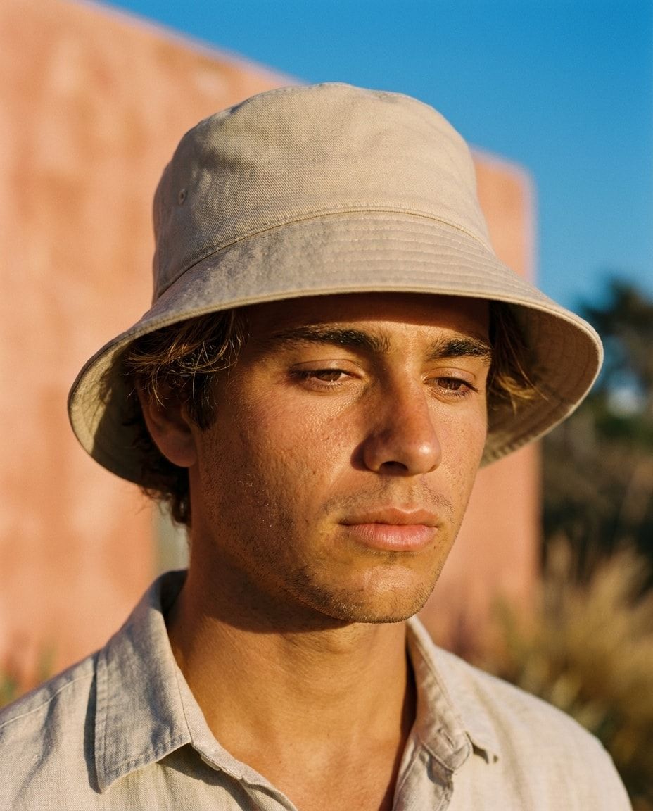 Angora Cobalt & Periwinkle bucket hats