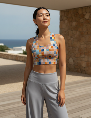 Kaleido Sports Bra Longline Sports Bra — Dripper