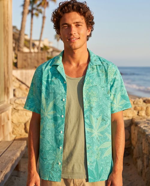 Neon Aqua Kumo Hawaiian Shirt
