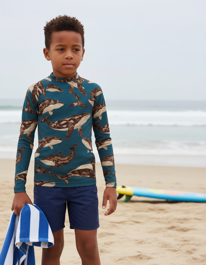 Rashguard — Kids Coffee Bean Breeze