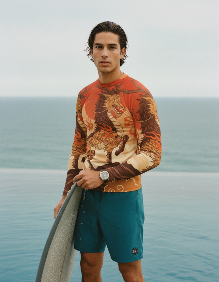 Rashguard — Men's Burnt Sienna Sora