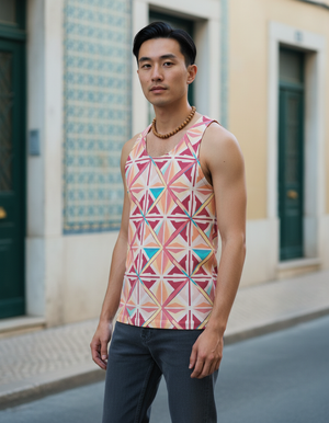 Men's Dusty Rose Mizu tank tops