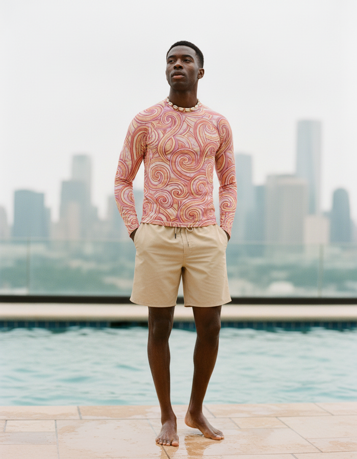Rashguard — Men's Dusty Rose Spectrum