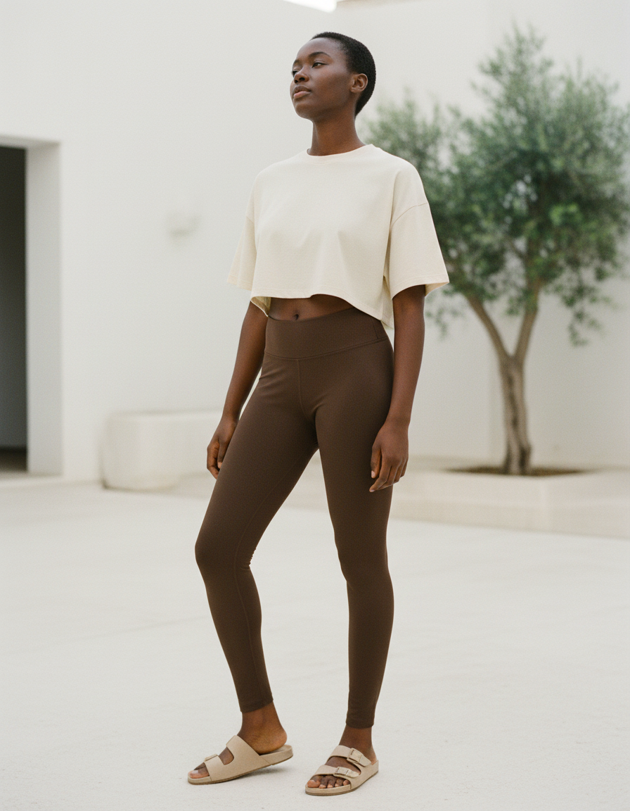 Full-Length Leggings in Coffee Bean