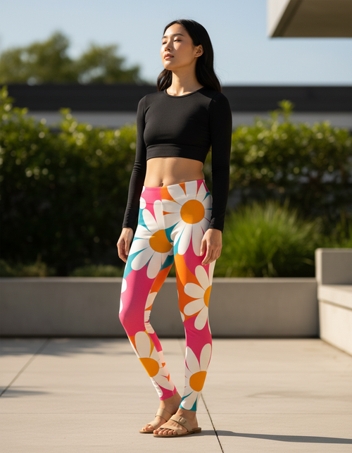 Petal Leggings Women's Leggings — Dripper