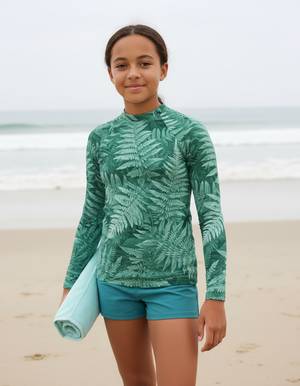 Youth Jelly Mint Emerald youth rashguards