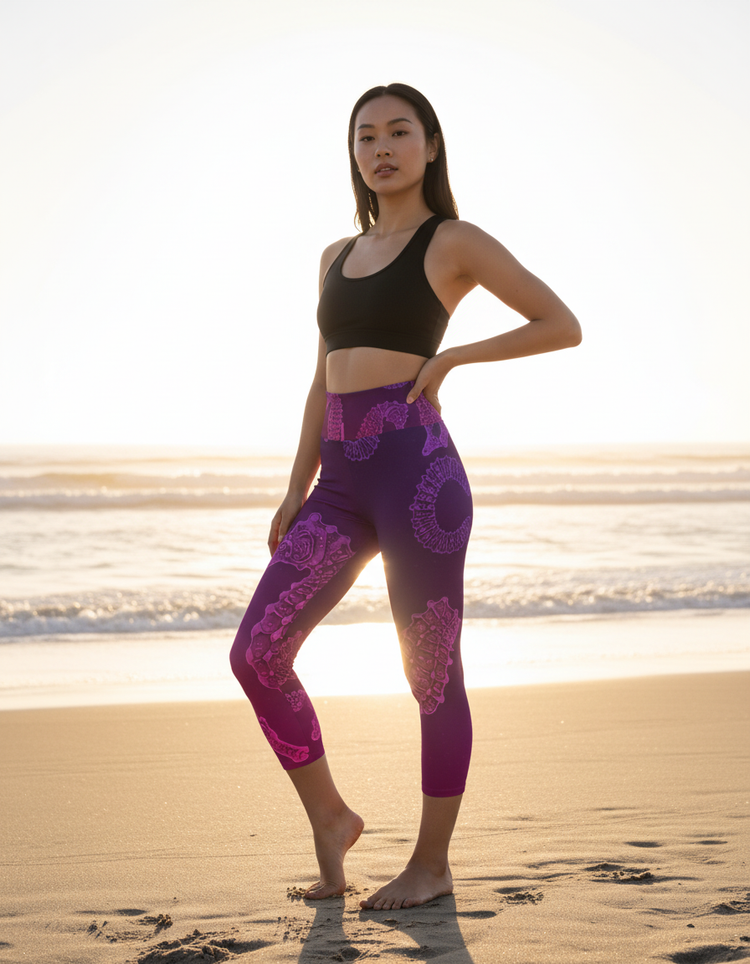 Women's Seahorse Yoga Capri Leggings