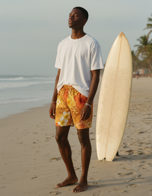 Muskmelon Kumu men's swim trunks
