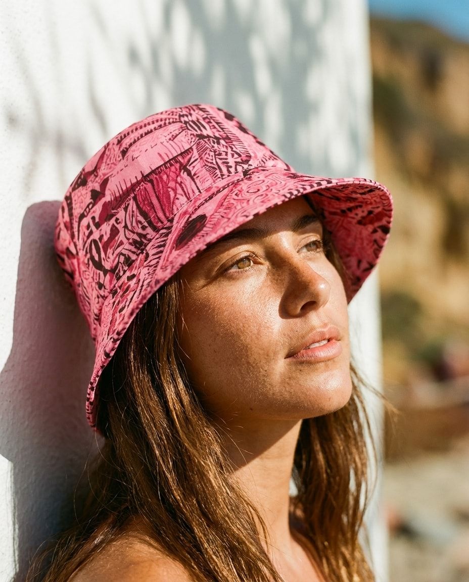 Hot Pink Enigma bucket hats — view 1 of 2