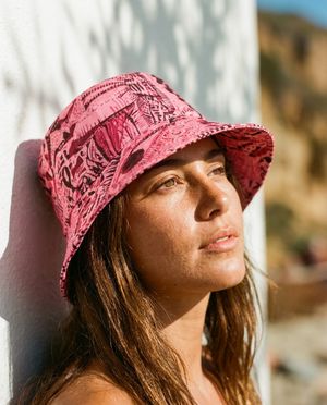 Unisex Hot Pink Enigma Bucket Hat Bucket Hat — Lolekai