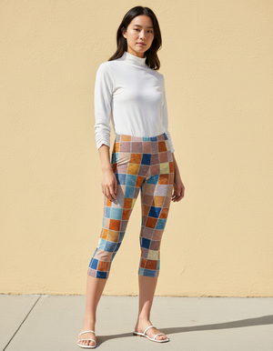 Kaleido Capri Leggings Capri Leggings — Dripper