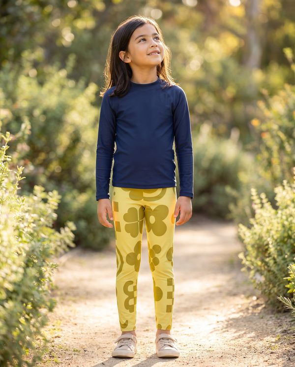Rose Graphic Collection girls leggings
