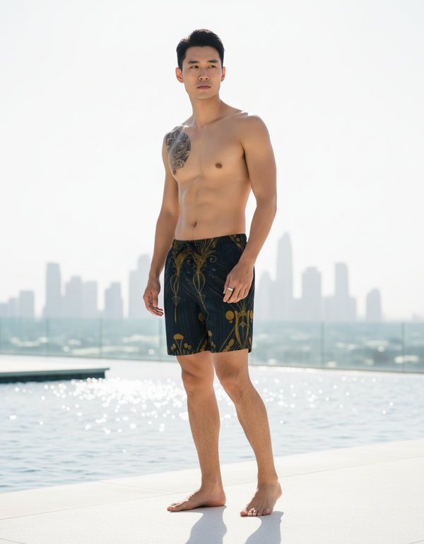 Men's Swim Trunks in Ornate