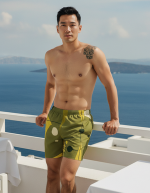 Runway Chartreuse men's swim trunks